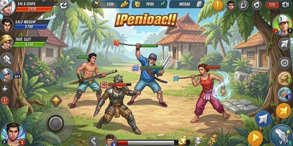 Menampilkan karakter utama dengan detail menawan.
