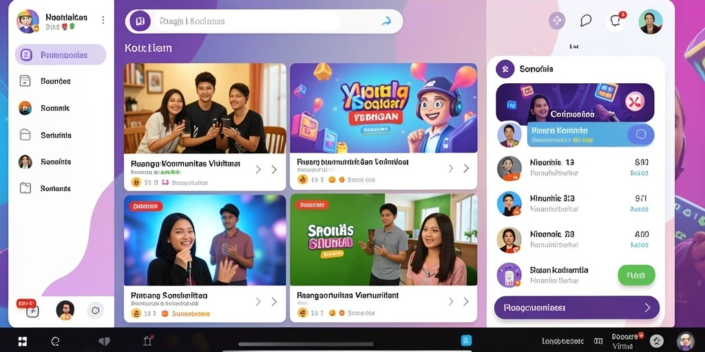 Tampilan antarmuka yang modern dan menarik.