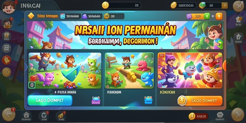 Screenshot menunjukkan aksi mendebarkan dalam permainan.