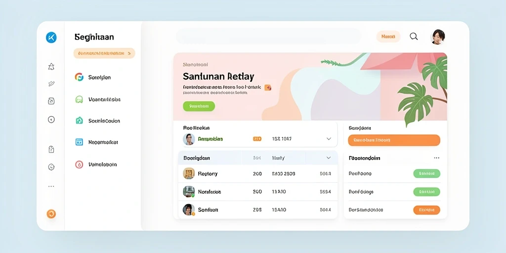 Tampilan awal yang menarik dan user-friendly.