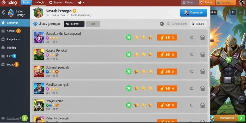 Screenshot menunjukkan karakter utama dalam aksi.