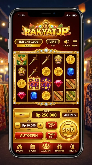Galeri pratinjau visual rakyatjp build APK resmi terbaru